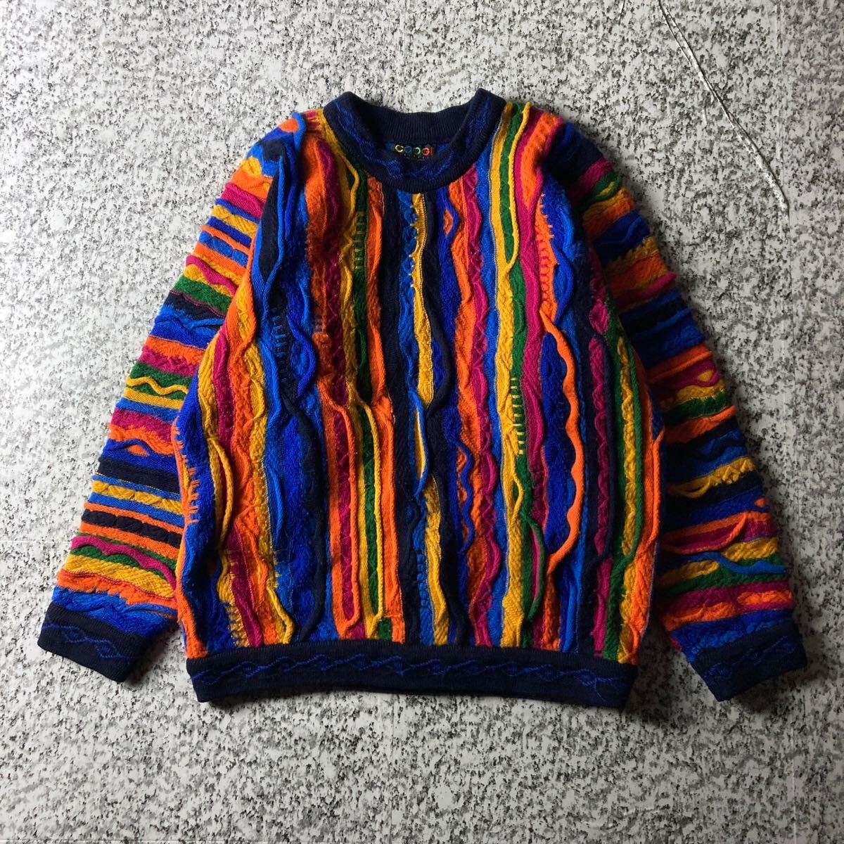 90sオーストラリア製】COOGI 3D立体編み ヴィンテージ ウールニット