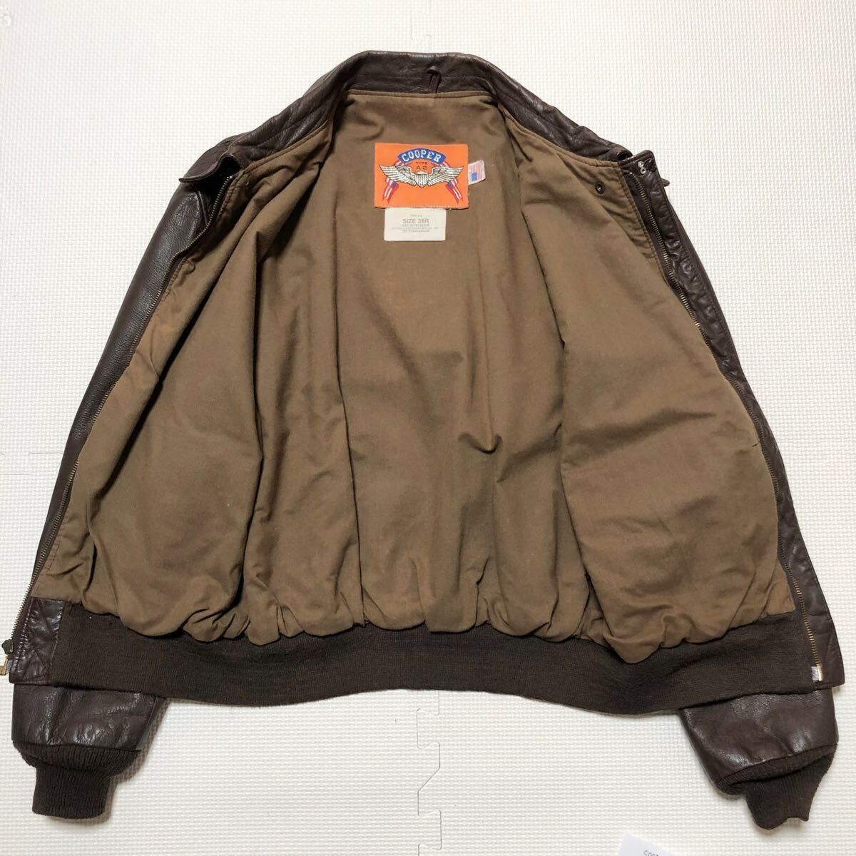 希少 COOPER クーパー レザーフライトジャケット ゴートスキン TYPE A