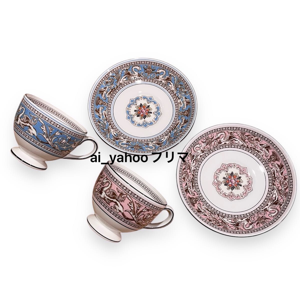 新品 廃盤稀少 WEDGWOOD ウェッジウッド ピンク ターコイズ フロレン
