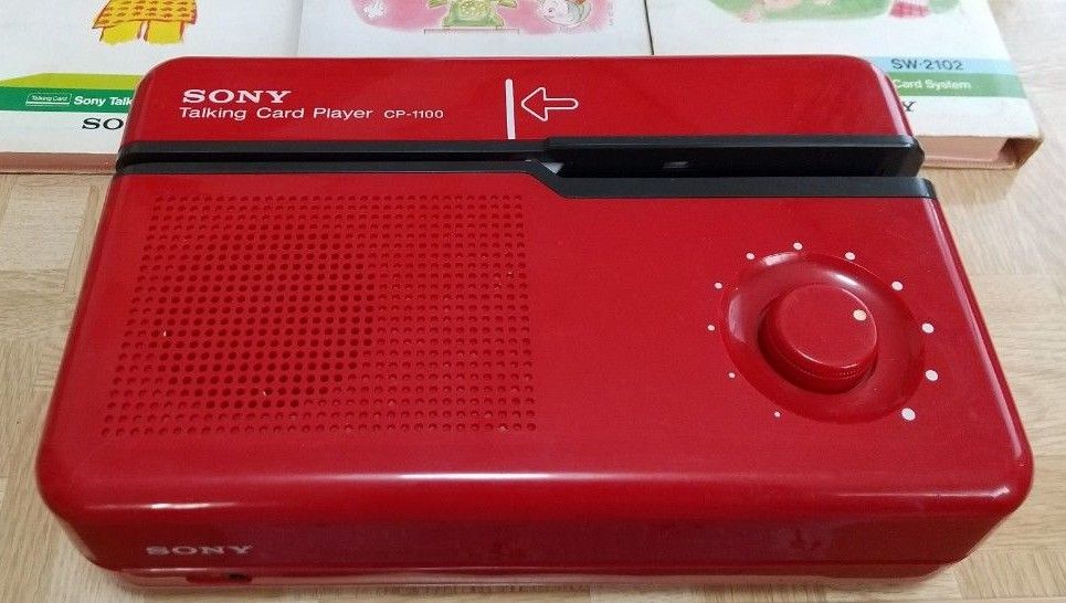 SONYトーキングカード プレイヤー レア 知育玩具 CP-1100 SONY Talking