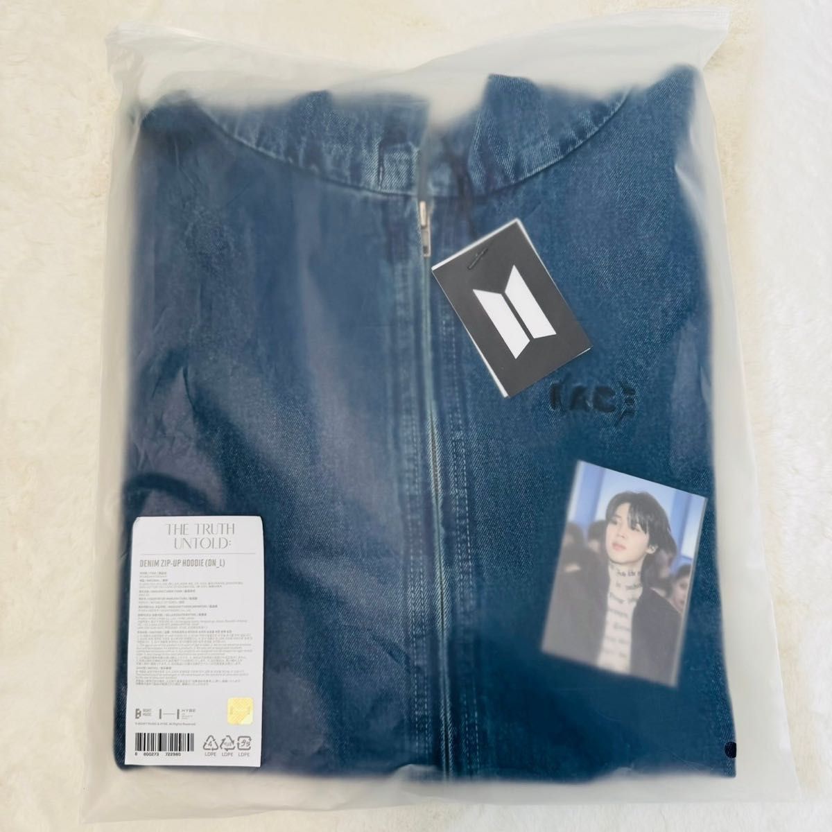 BTS JIMIN ジミン 韓国 ソウル 展示会 デニム ジップアップ フーディー