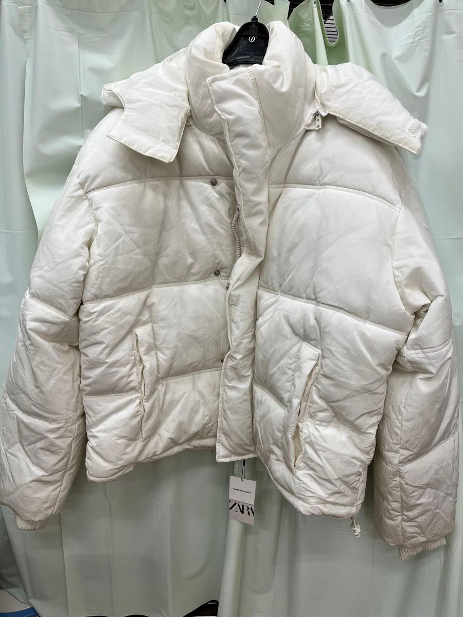 ZARA ザラ 5071/310 M ホワイト 白 ダウンジャケット 未使用｜Yahoo