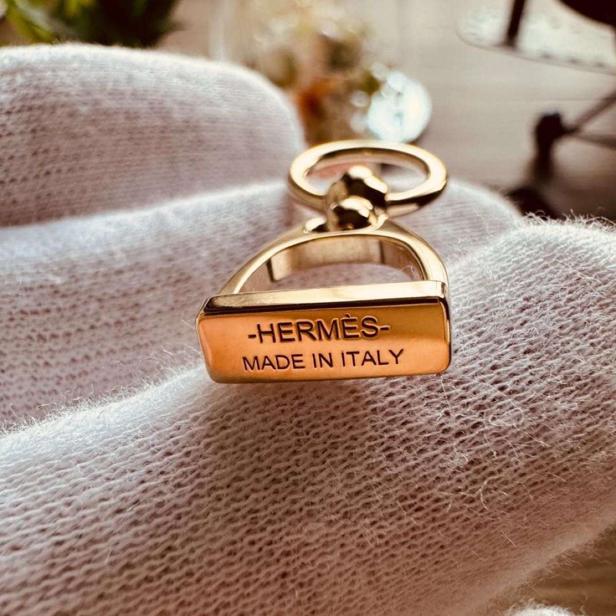 エルメス HERMES エトリエ ツイリーリング ネックレストップ