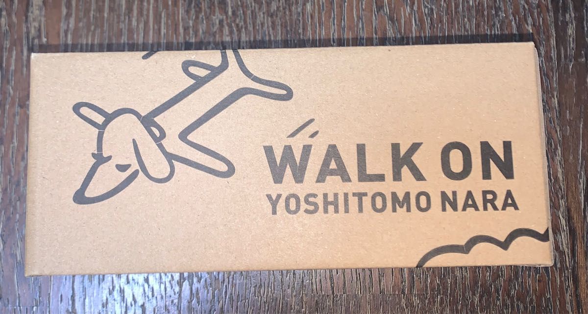 新品未使用 奈良美智 パタパタクロック WALK ON ホワイト 置時計 Nara