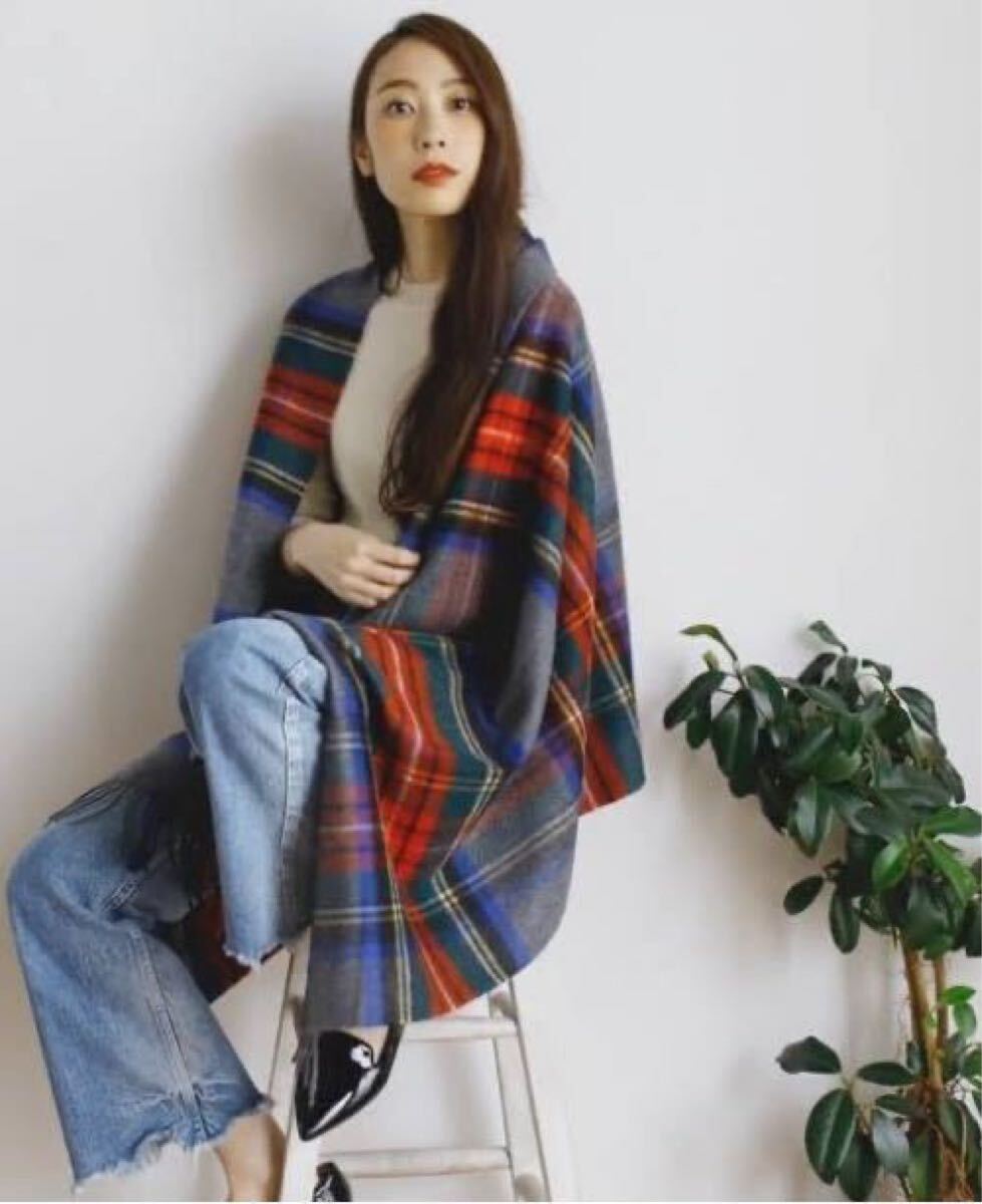 日本別注】美品 ジョンストンズ カシミア ストール マフラー グレー