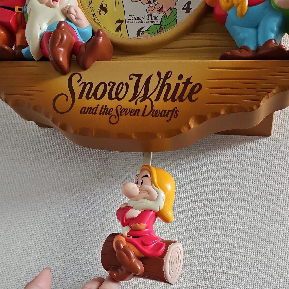 激レア】ディズニータイム掛け時計 七人のこびと 白雪姫 壁掛け 振り子