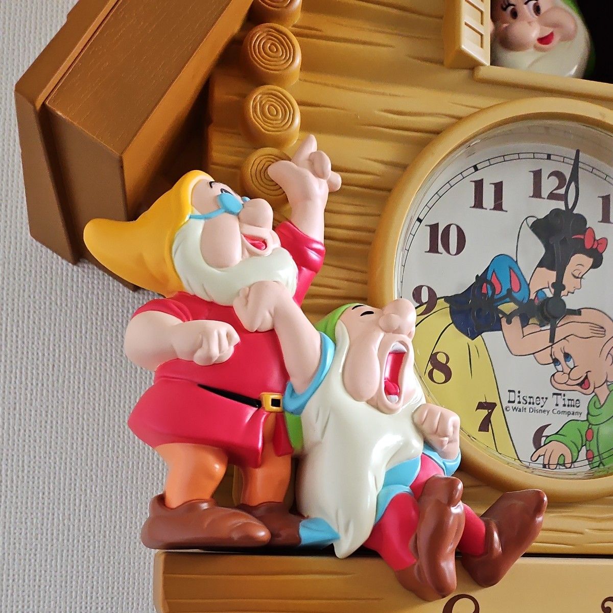 激レア】ディズニータイム掛け時計 七人のこびと 白雪姫 壁掛け 振り子