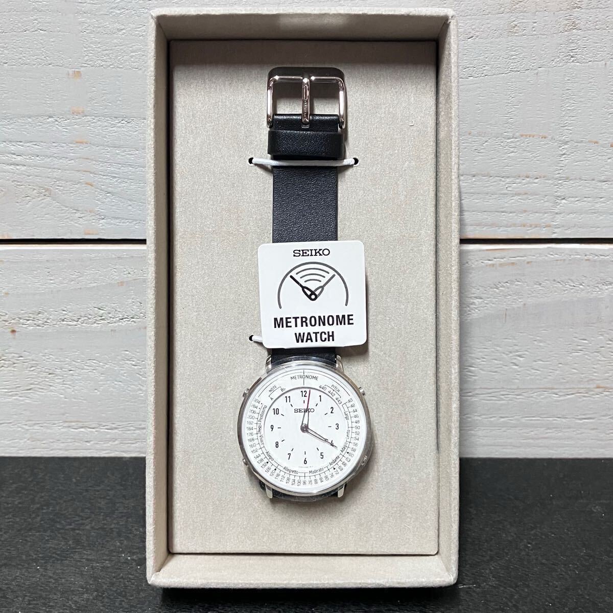 SEIKO SMW006A METRONOME WATCH MONOTONE NATO BLACK 付 セイコー