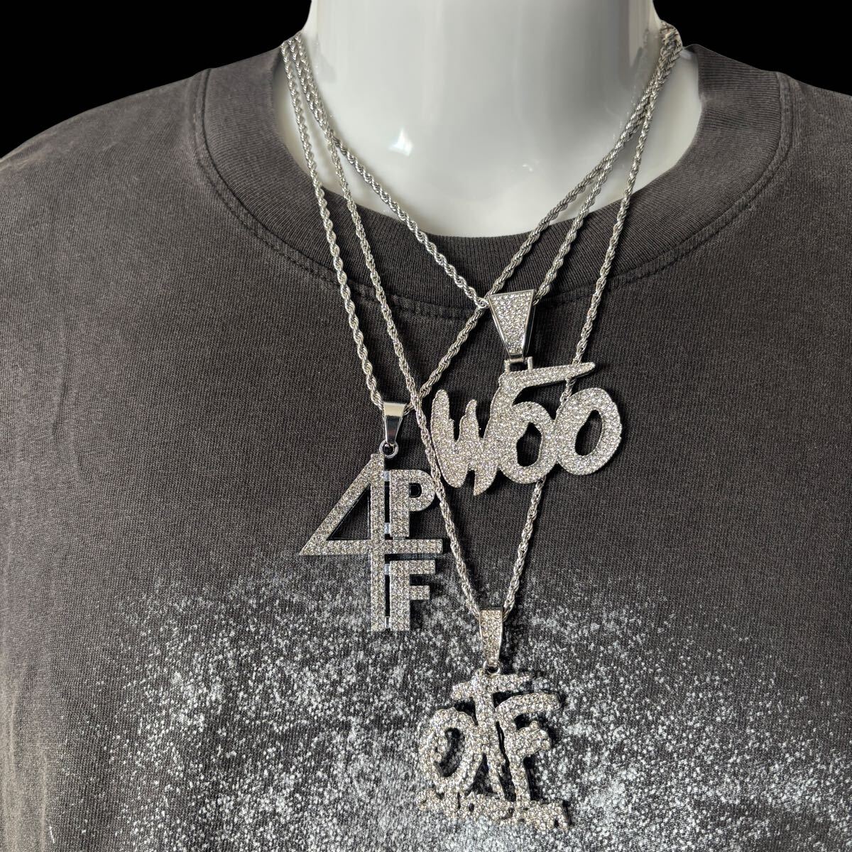 新品 OTF ネックレス ブリンブリン King Von Durk チェーン hiphop