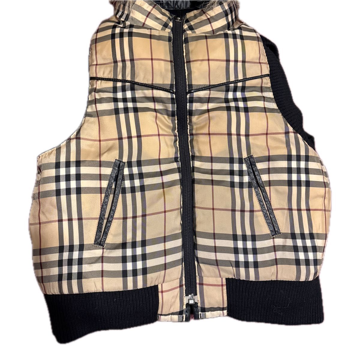 バーバリーBURBERRY キッズ リバーシブルベスト ダウンベスト ノバ