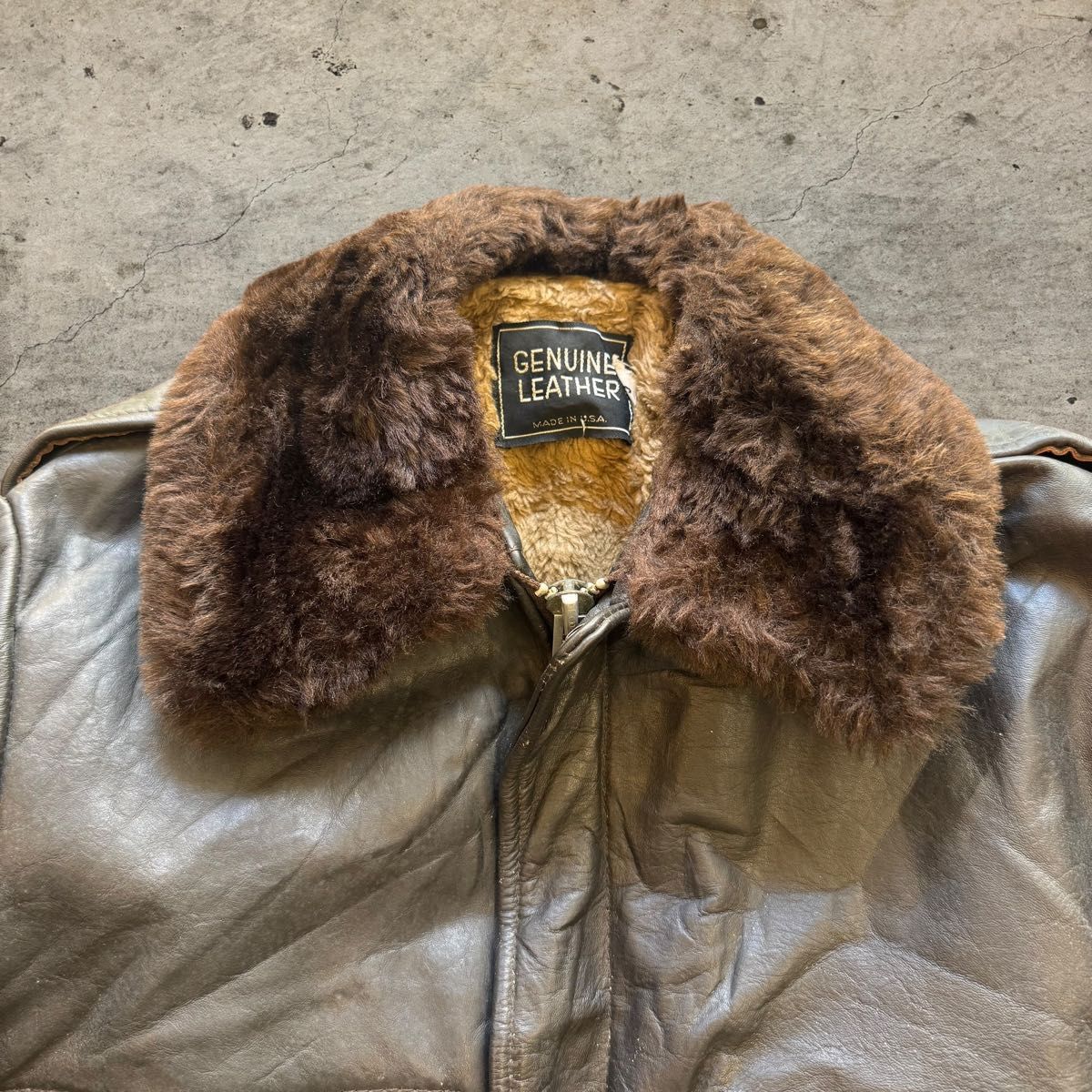 70s 80s vintage フライトジャケット G-1 A-2 レザージャケット USA製
