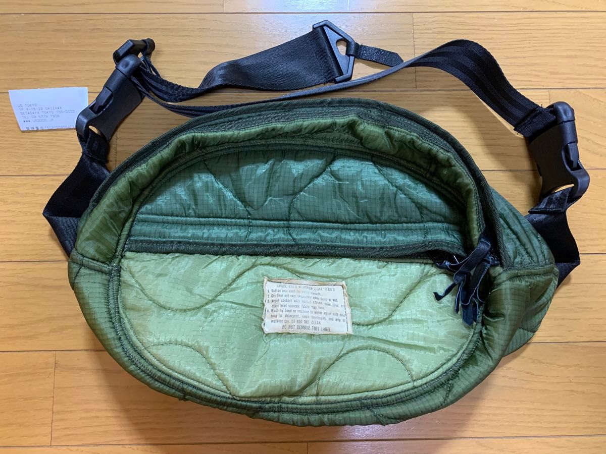 新品 キムタク私物 US Customized Quilted Body Bag Military