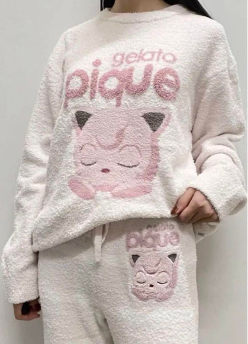 訳あり品 上下セット スウェット 部屋着 パジャマ 長袖 セット プリン