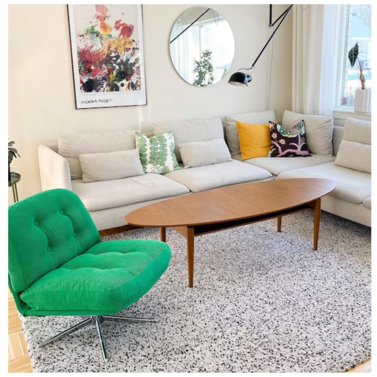 新品 未開封】イケア IKEA 回転パーソナルチェア ソファ 1人掛けソファ
