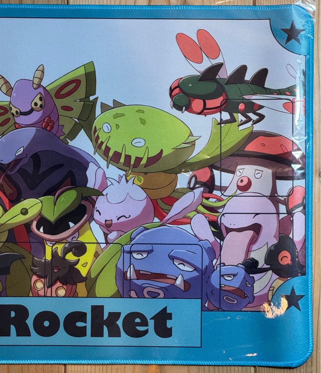 ポケモン 厚め ロケット団 ラバー プレイマット フレーム付き ポケカ
