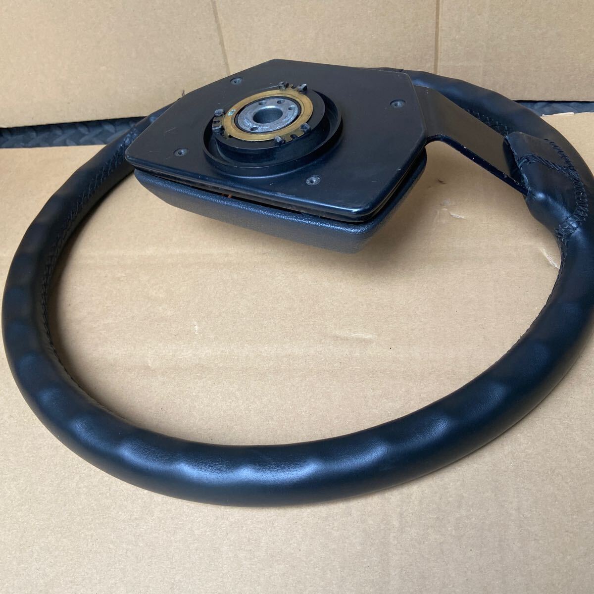 本革 純正 ランクル70 ステアリング ハンドル HZJ PZJ