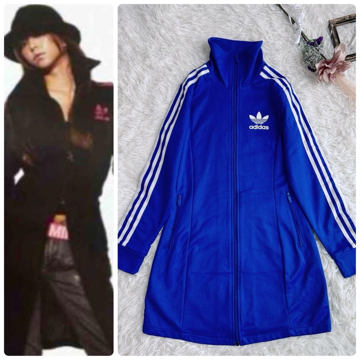 極美品 アディダス トラックジャケット ジャージワンピース 安室奈美恵
