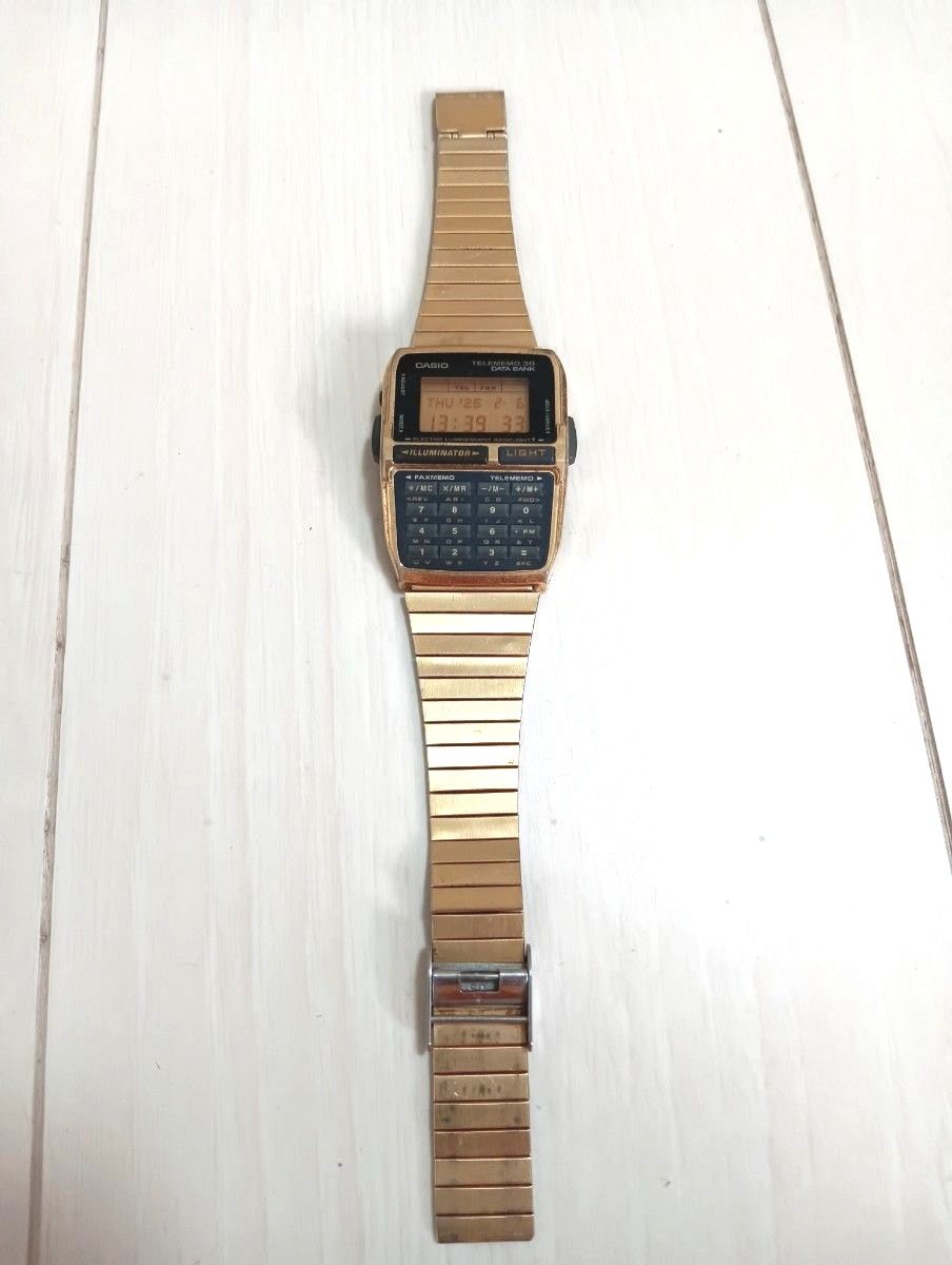 CASIO カシオ データバンク DBC-300 レア ゴールド 金｜Yahoo!フリマ