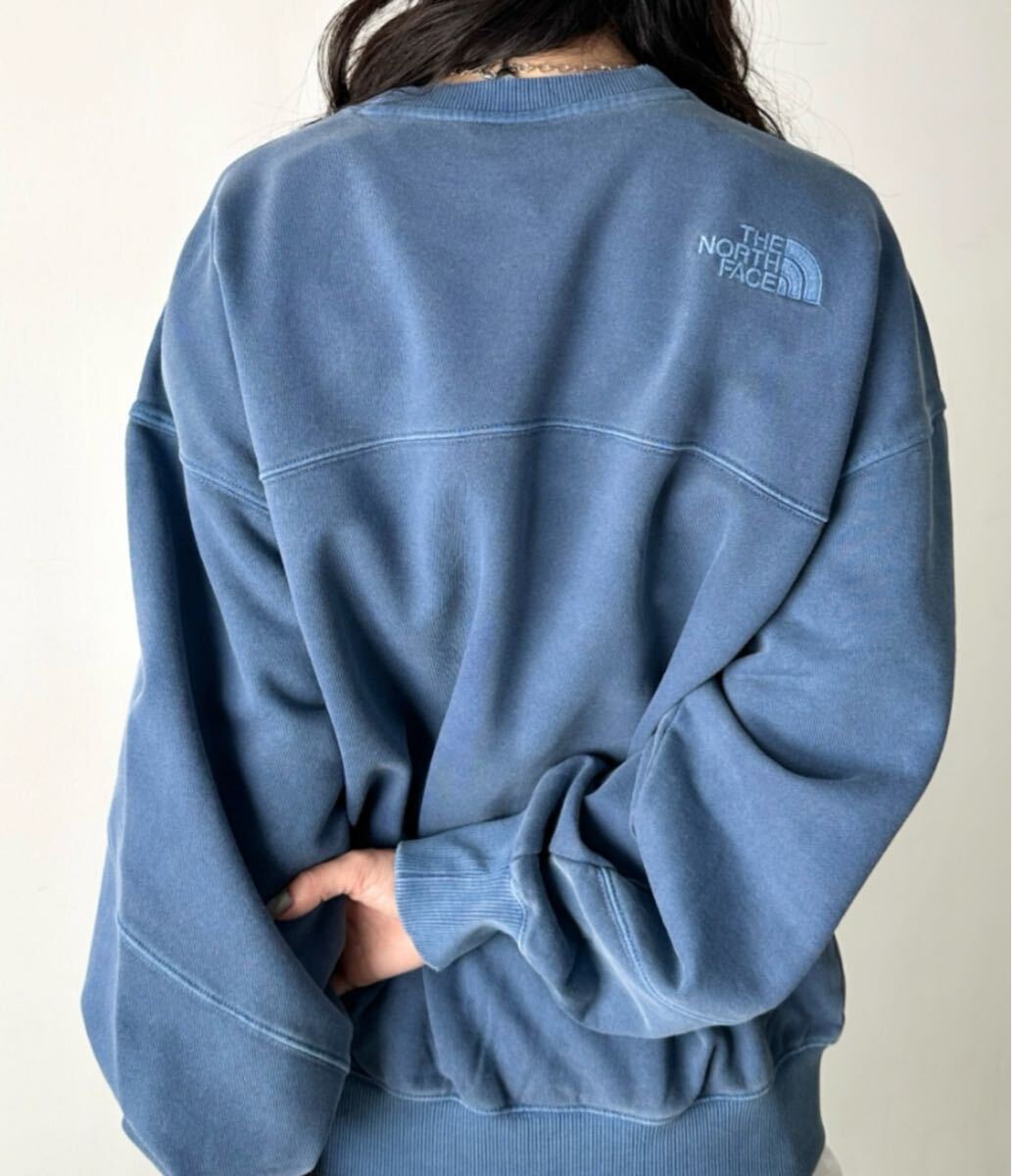 ノースフェイス ヴィンテージ ウォッシュ加工 ロゴ刺繍 スウェット