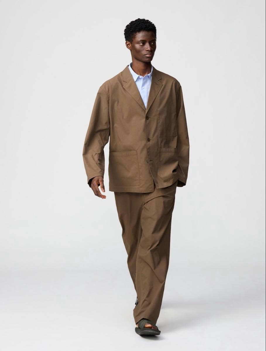 UNIQLO C ユニクロC ワークジャケット L ブラウン 新品未使用｜Yahoo