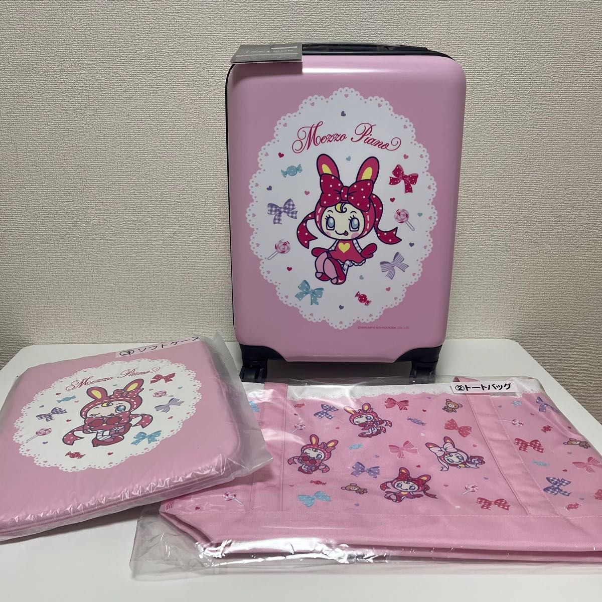新品未使用 メゾピアノ キャリーケース ソフトケース トートバッグ