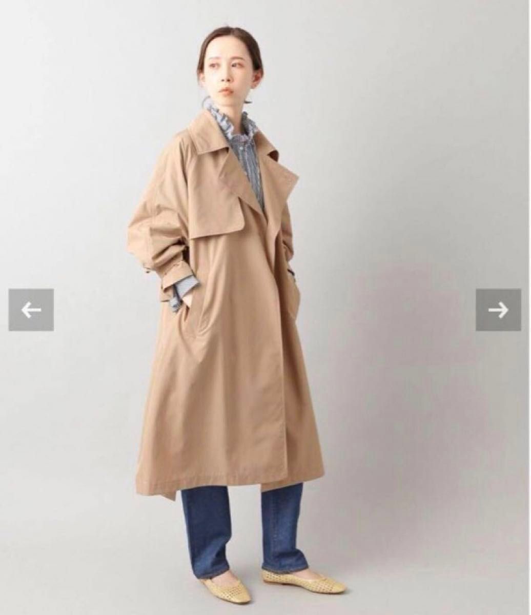 IENA イエナ Pe/ポプリンオーバートレンチコート ベージュ 38 新品