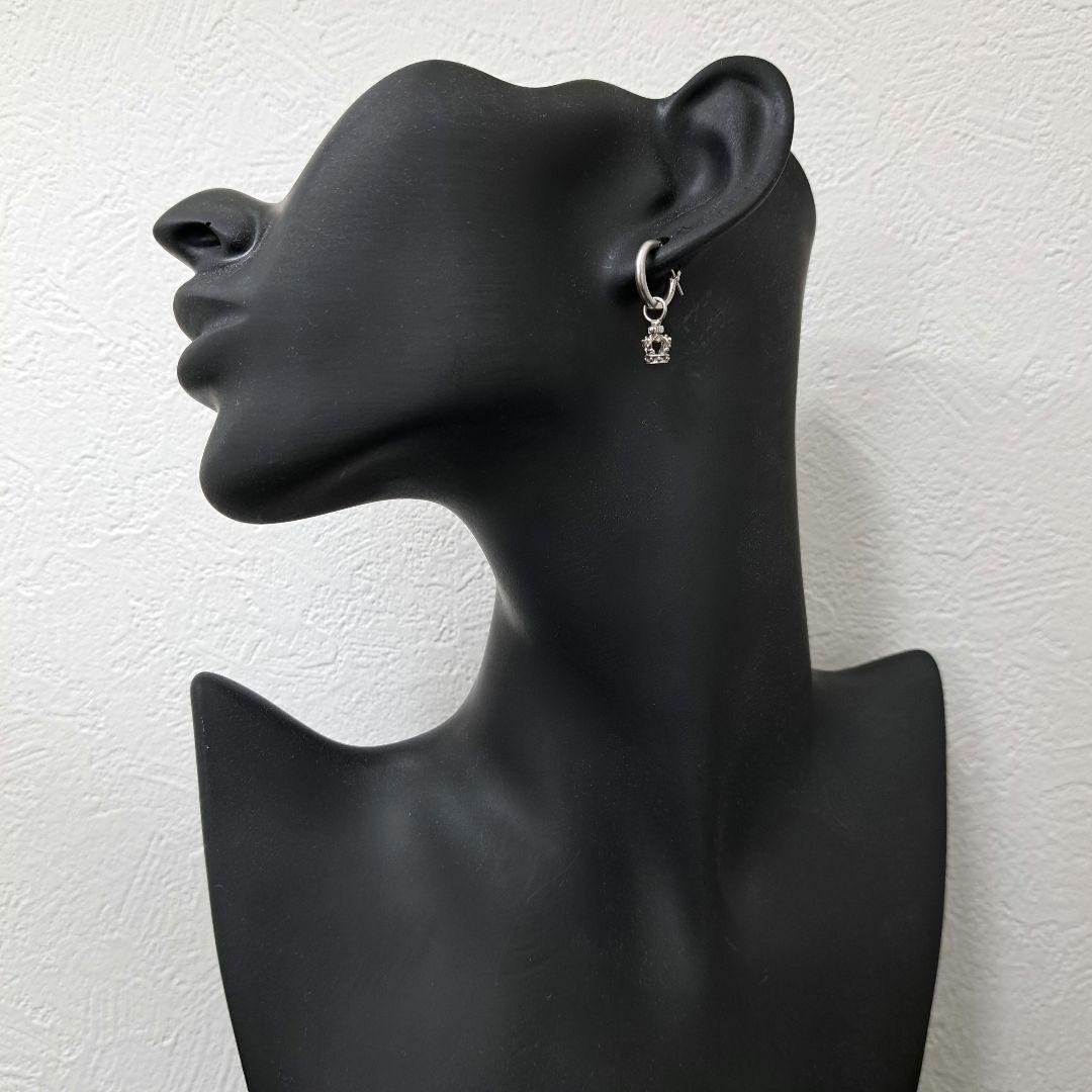 美品 Justin Davis ジャスティンデイビス ピアス フープ クラウン 王冠