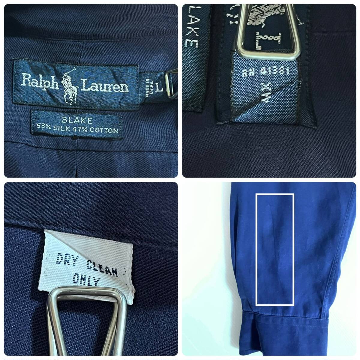 90s Polo Ralph Lauren ポロラルフローレン BLAKE L ネイビー 紺