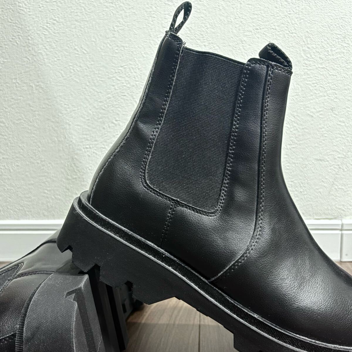 新品 ZARA ボリュームソールチェルシーブーツ 27 5cm 43 メンズ ザラ