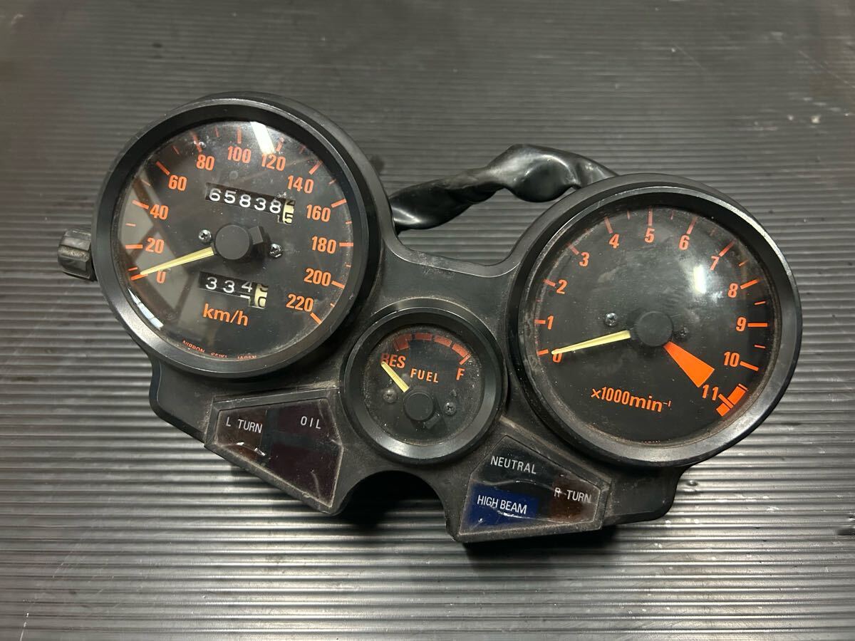 Yahoo!オークション - CBX400F 純正 メーター 動作確認済み 1000スタ売