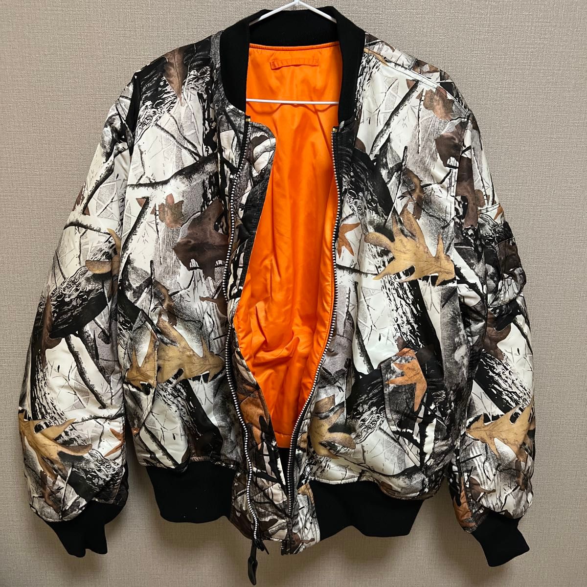 ALPHA INDUSTRIES 迷彩 MA-1 フライトジャケット Lサイズ リバーシブル