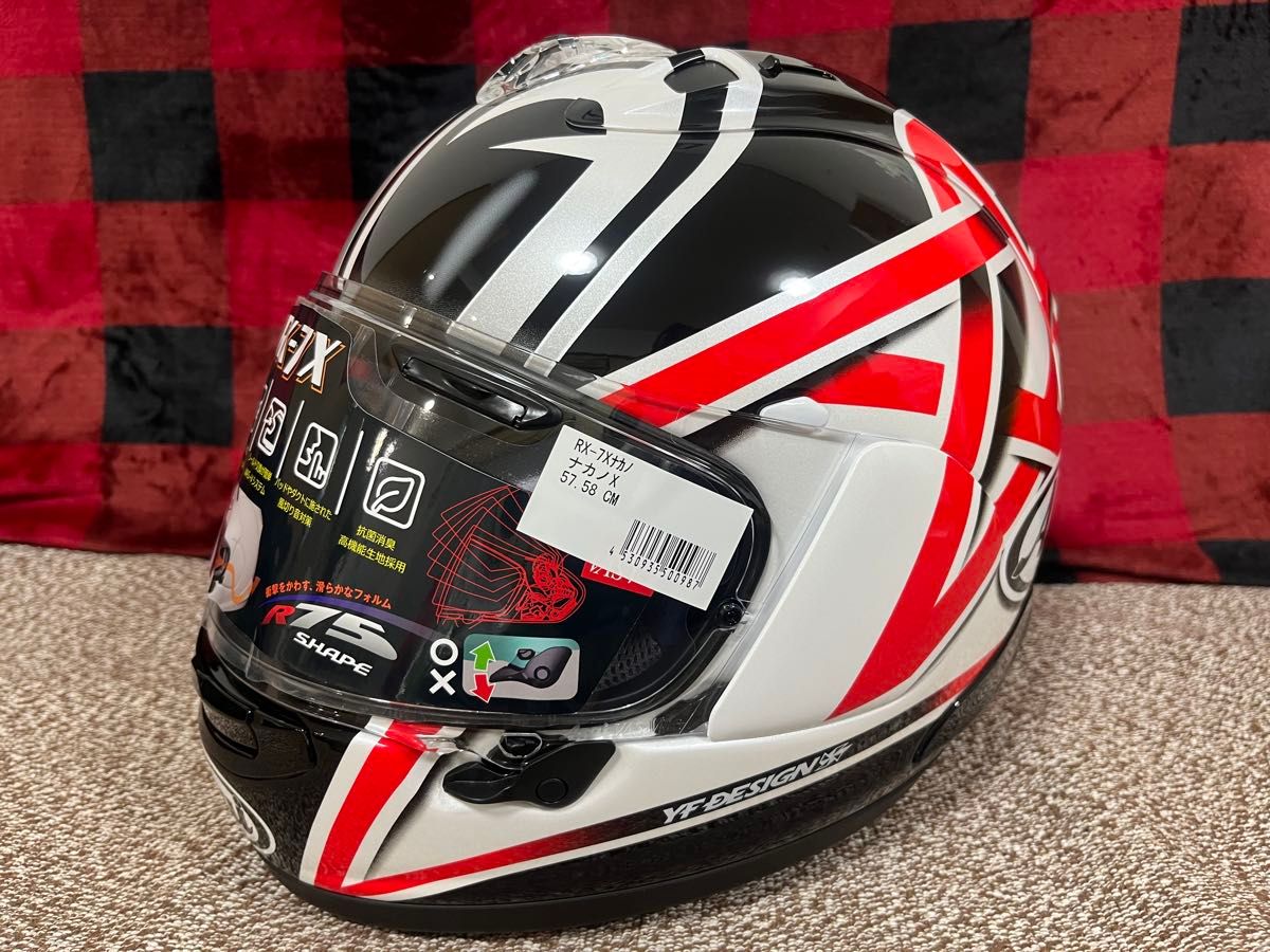 Arai アライ フルフェイス ヘルメット RX-7X ナカノX NAKANO X 57-58CM