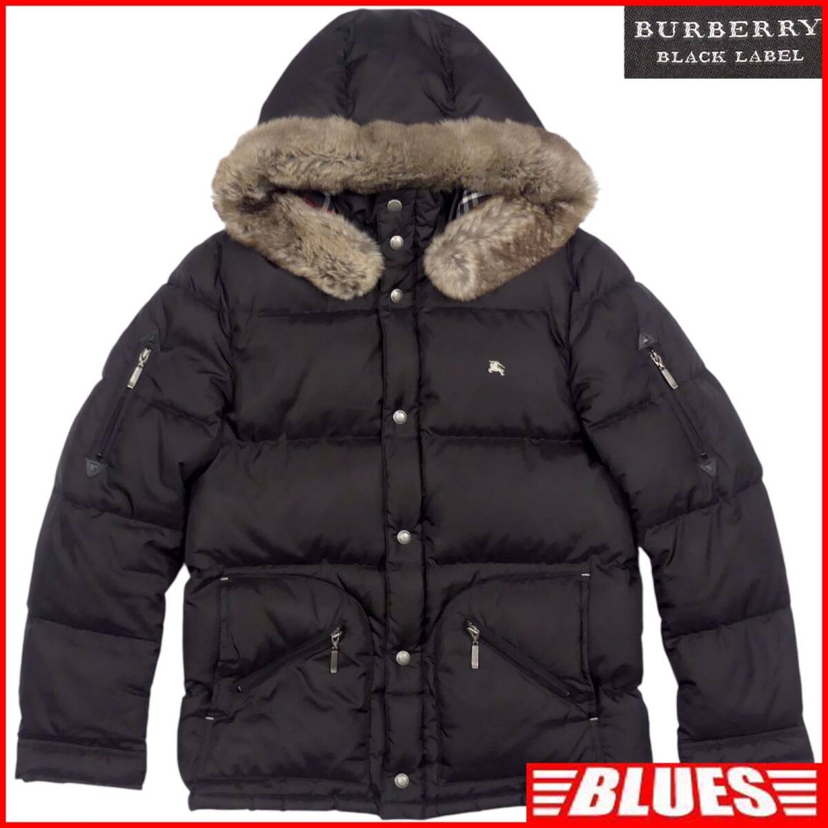 即決 BURBERRY BLACK LABEL メンズ M ダウンジャケット 廃盤