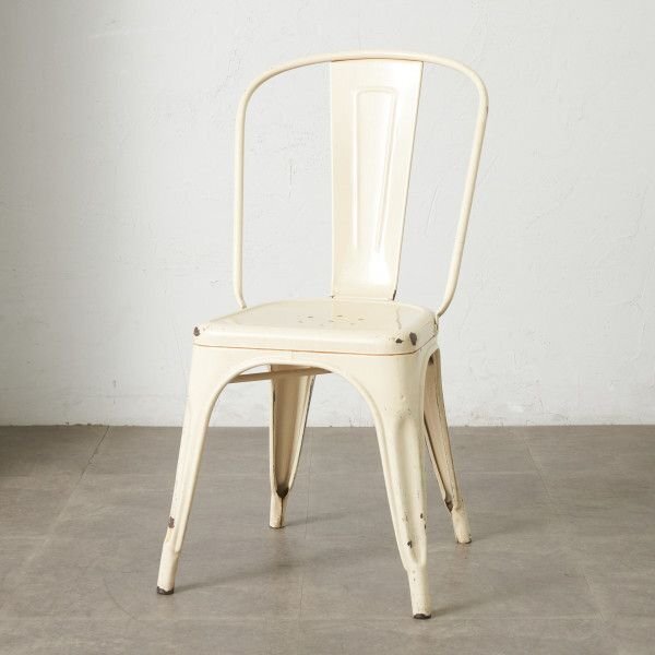 TOLIX aチェア 3脚セット アームあり オフホワイト A-CHAIR アーム