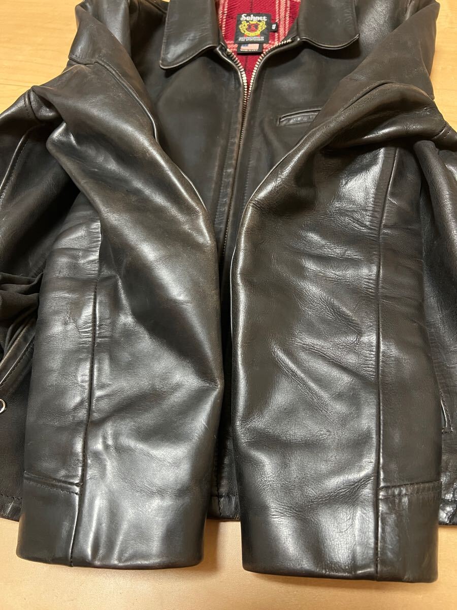 schott ショット 6103us 42 レザーシングルライダースジャケット