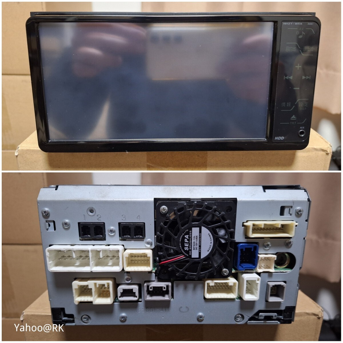 トヨタ純正ナビ 型式 NHZT-W58 DVD再生 テレビ フルセグ SDカード CD