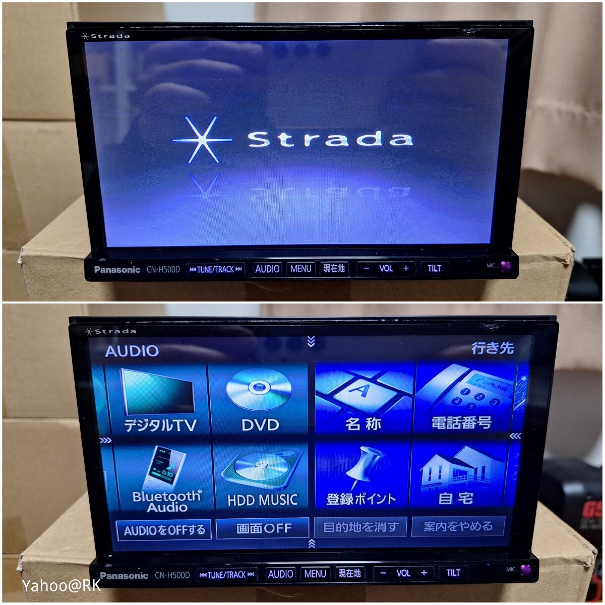 Panasonic ナビ ストラーダ 型式 CN-H500D DVD再生 Bluetooth テレビ