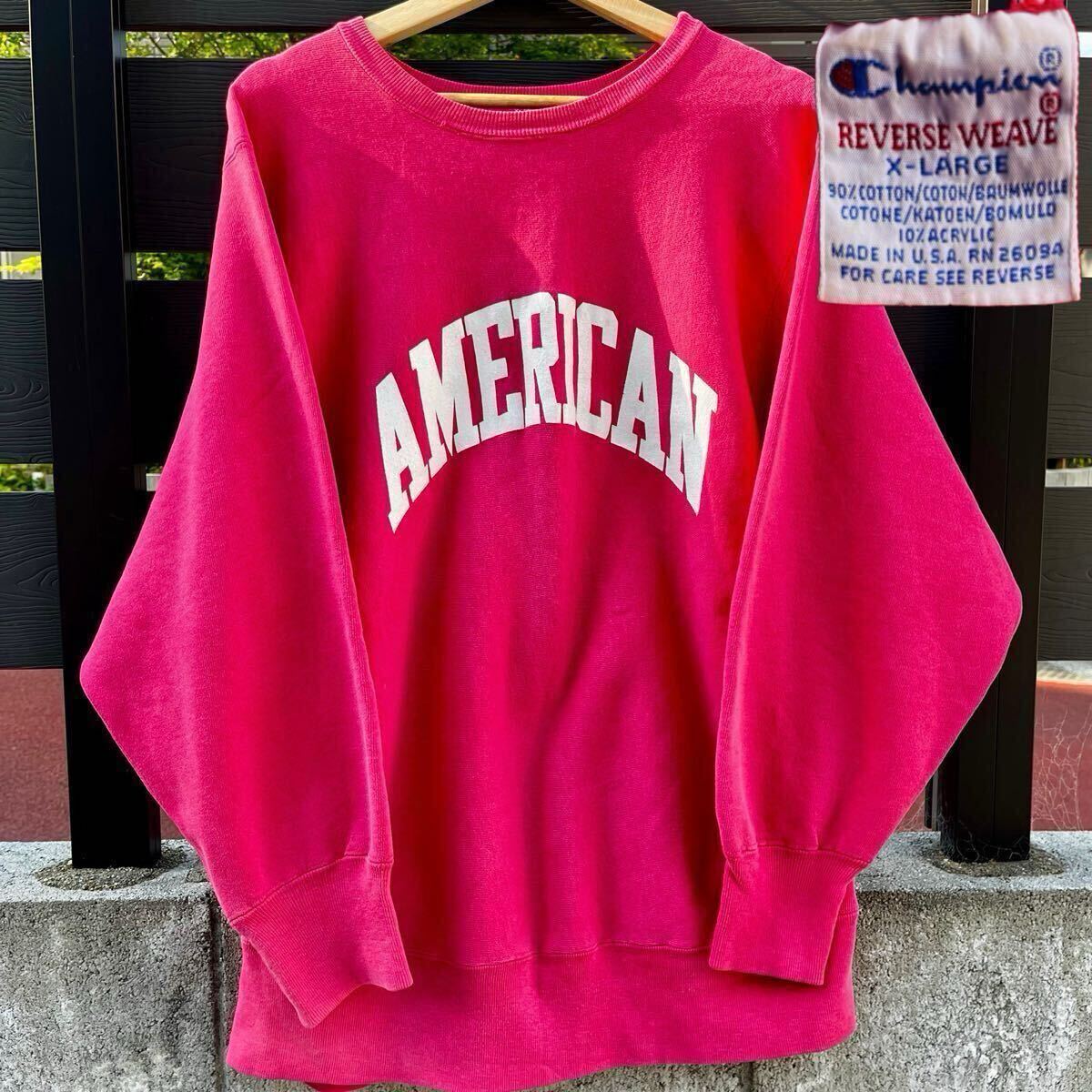 90s Champion チャンピオン リバースウィーブ トリコタグ 刺繍タグ USA