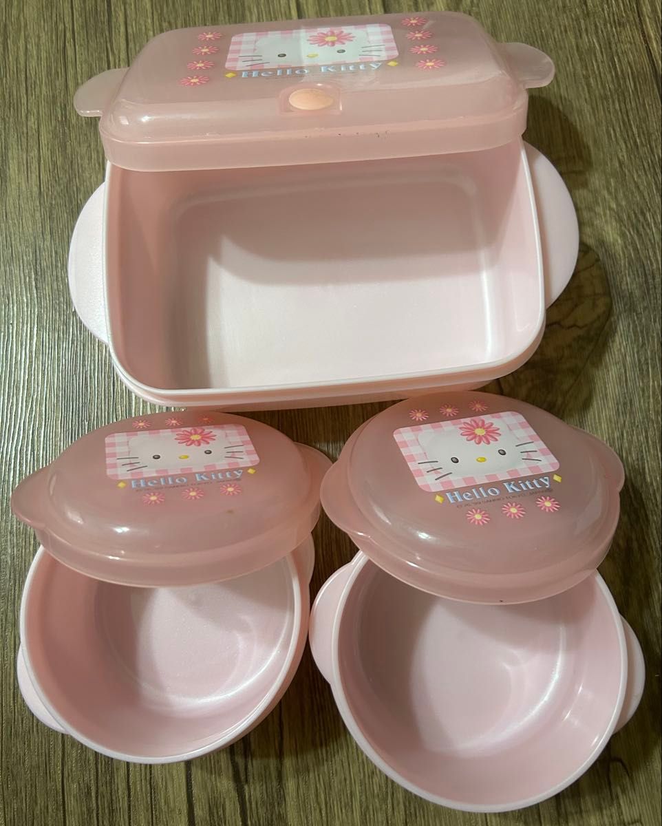 ハローキティ タッパー 3個セット ピンク｜Yahoo!フリマ（旧PayPayフリマ）