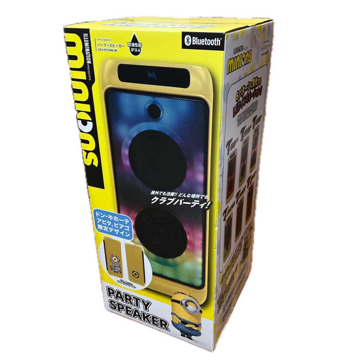 ミニオン パーティースピーカー Bluetooth GRV-PS70WA-MI スピーカー