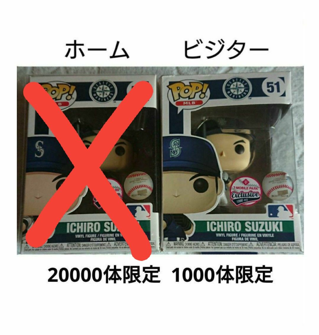 13 球場配布 イチロー ファンコ ポップ フィギュア〈ビジター