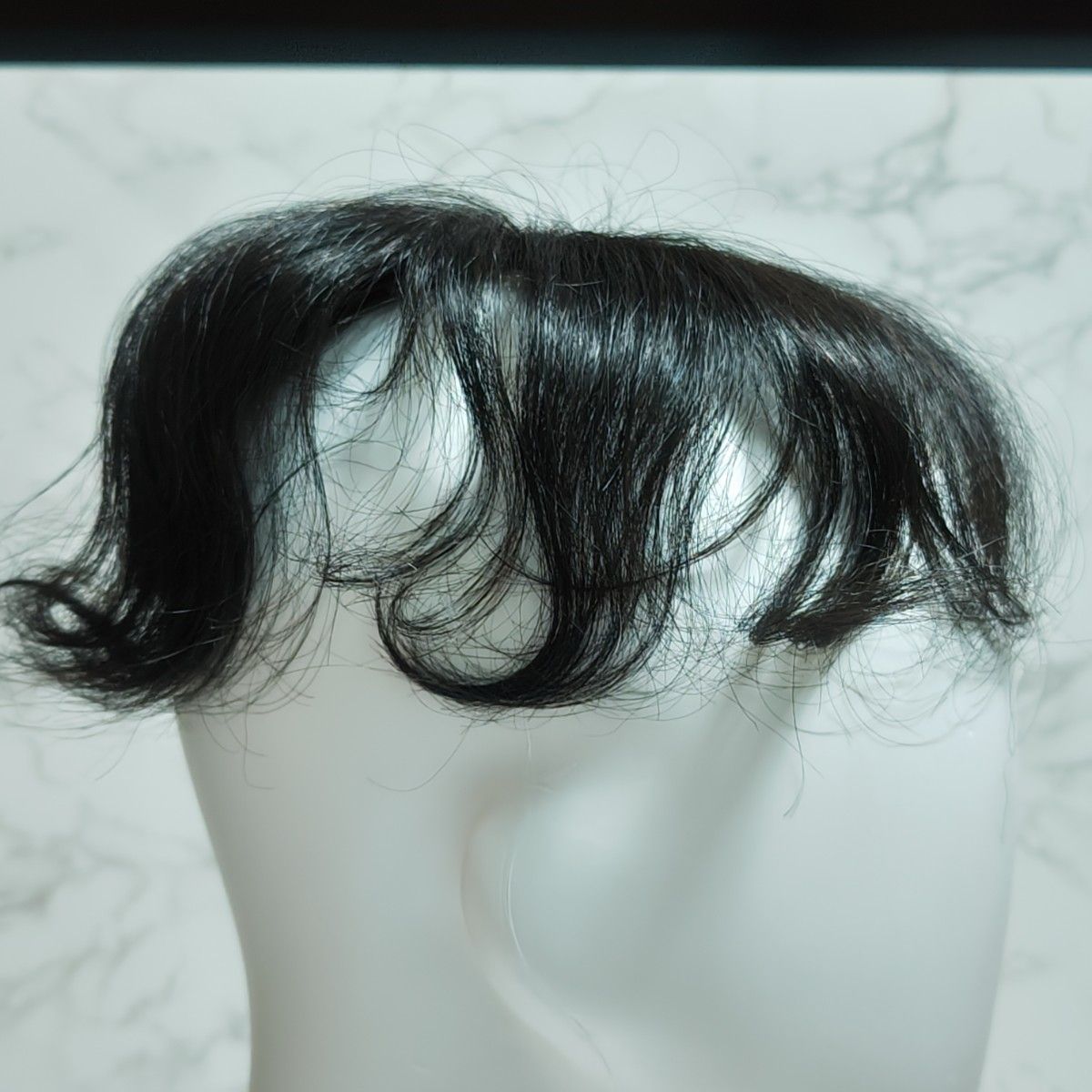 WIG YUKI ウィッグ ユキ 高級人毛40%耐熱系30%トップピース暗自然色