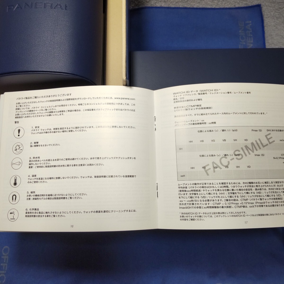 PANERAI ギャラ カード 時計 ウォッチ ケース ボックス 外箱 内箱