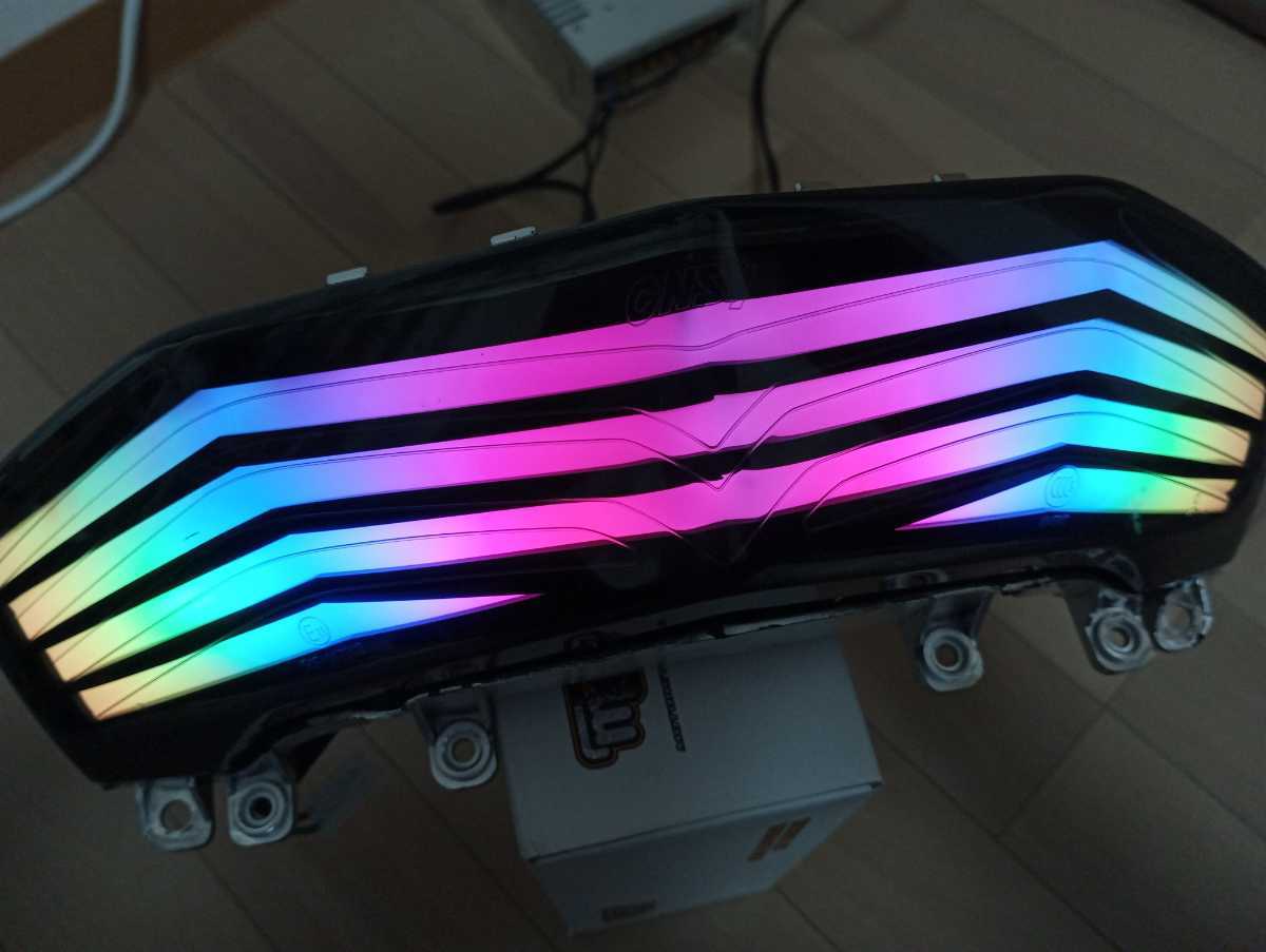 シグナスX社外ファイバーテールシーケンシャル7色レインボー3型se44j