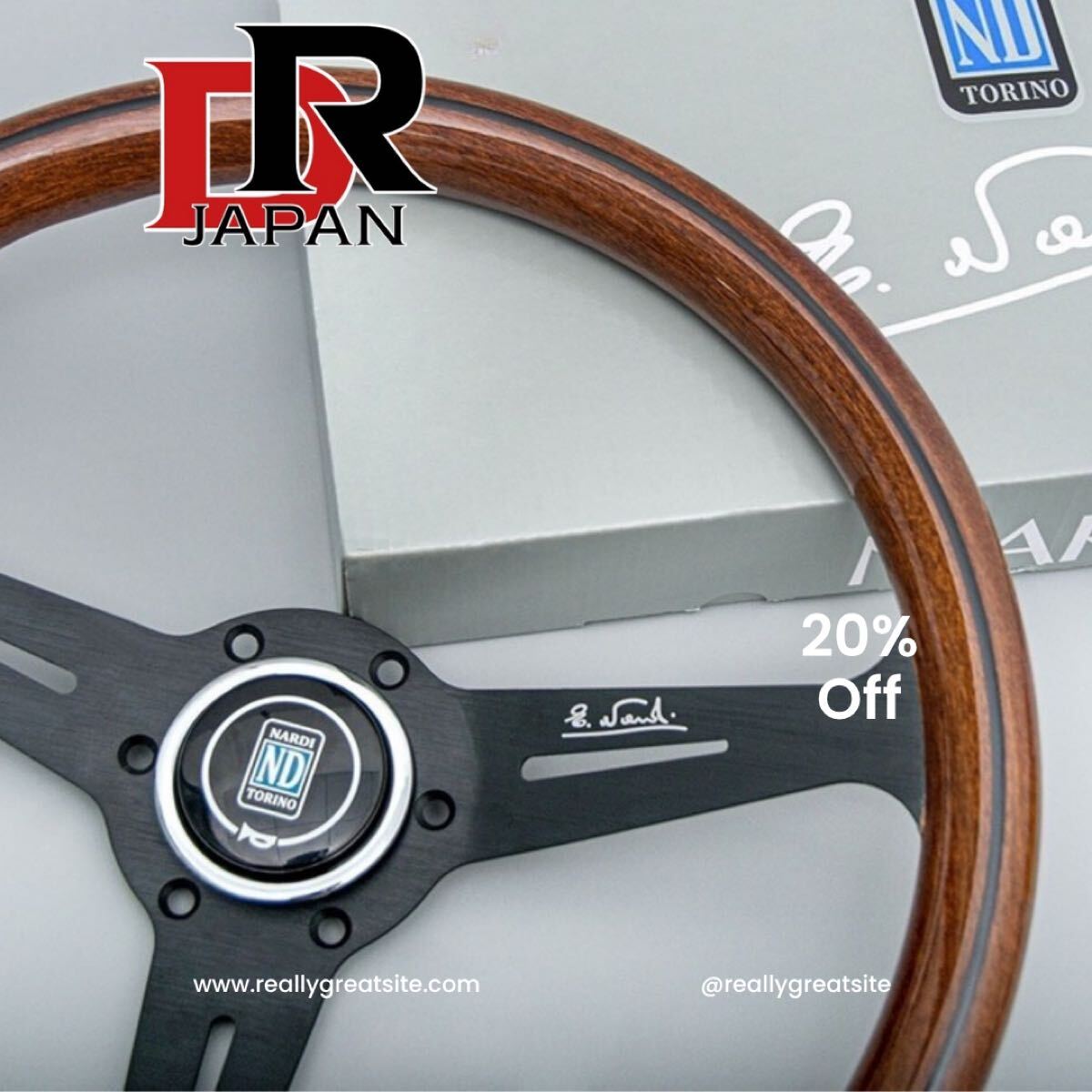 NARDI ナルディクラシック ウッド調 ポリッシュ ステアリング 車