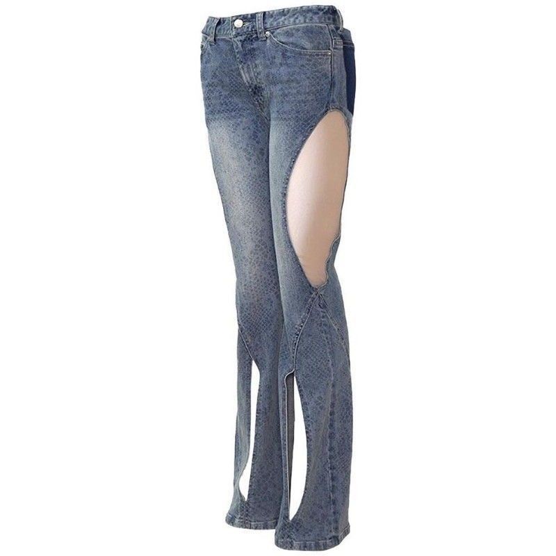 新品 Mサイズ THEREDTHREAD ザレッドスレッド S cutting denim 3 lace