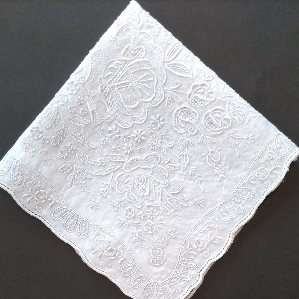 6】 スワトウ ハンカチ 手刺繍 ヴィンテージ｜Yahoo!フリマ（旧PayPay