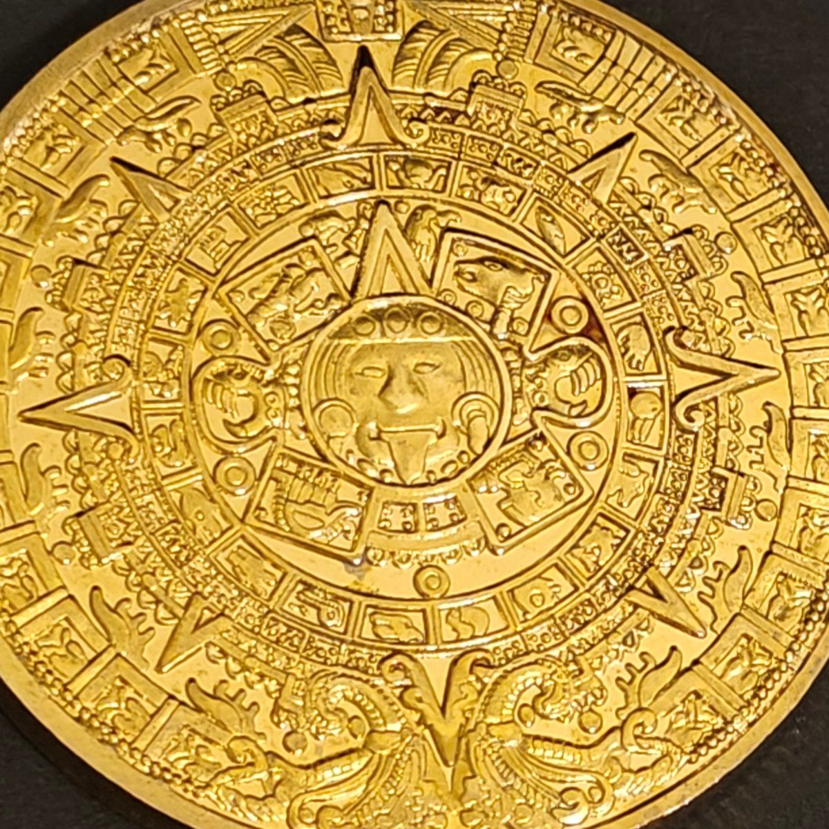 マヤ文明 アステカカレンダー 太陽の石 世界遺産 メキシコ 古銭
