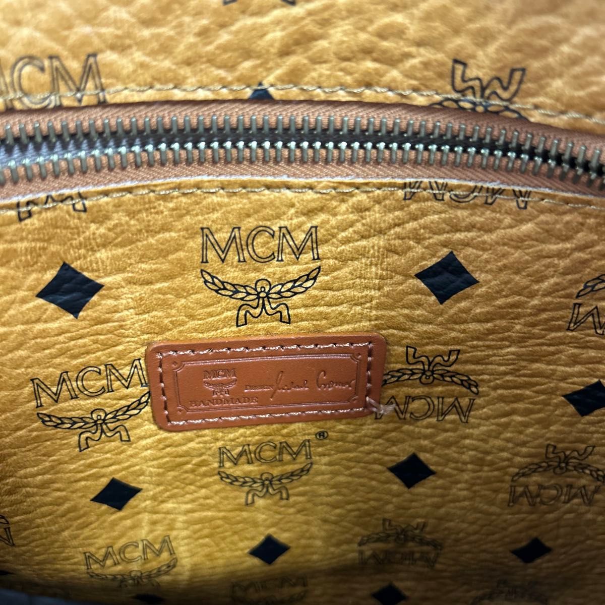 MCM エムシーエム ヴィセトス柄 レザー トートバッグ ハンドバッグ