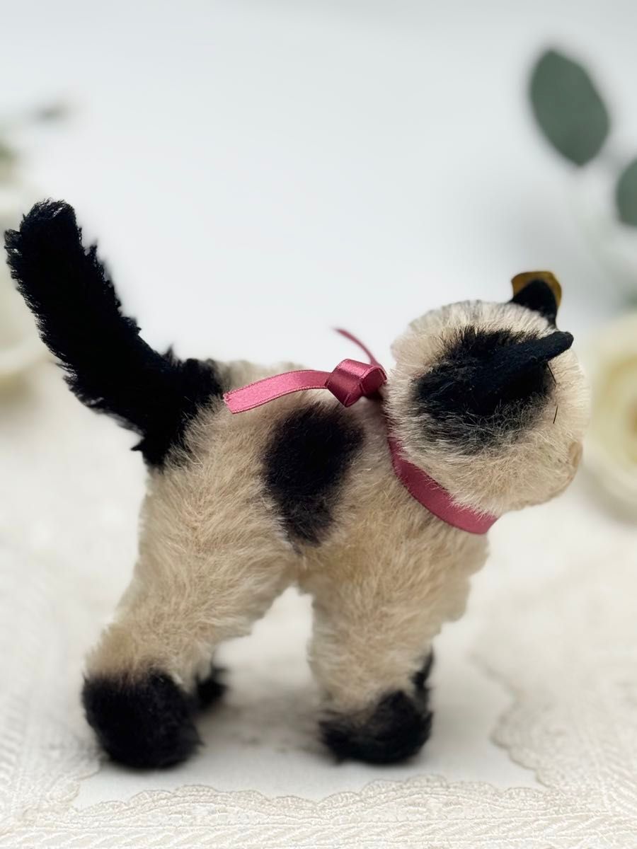 送料無料 シュタイフ Young Kitty Gussy 12cm 仔猫のグッシー キャット